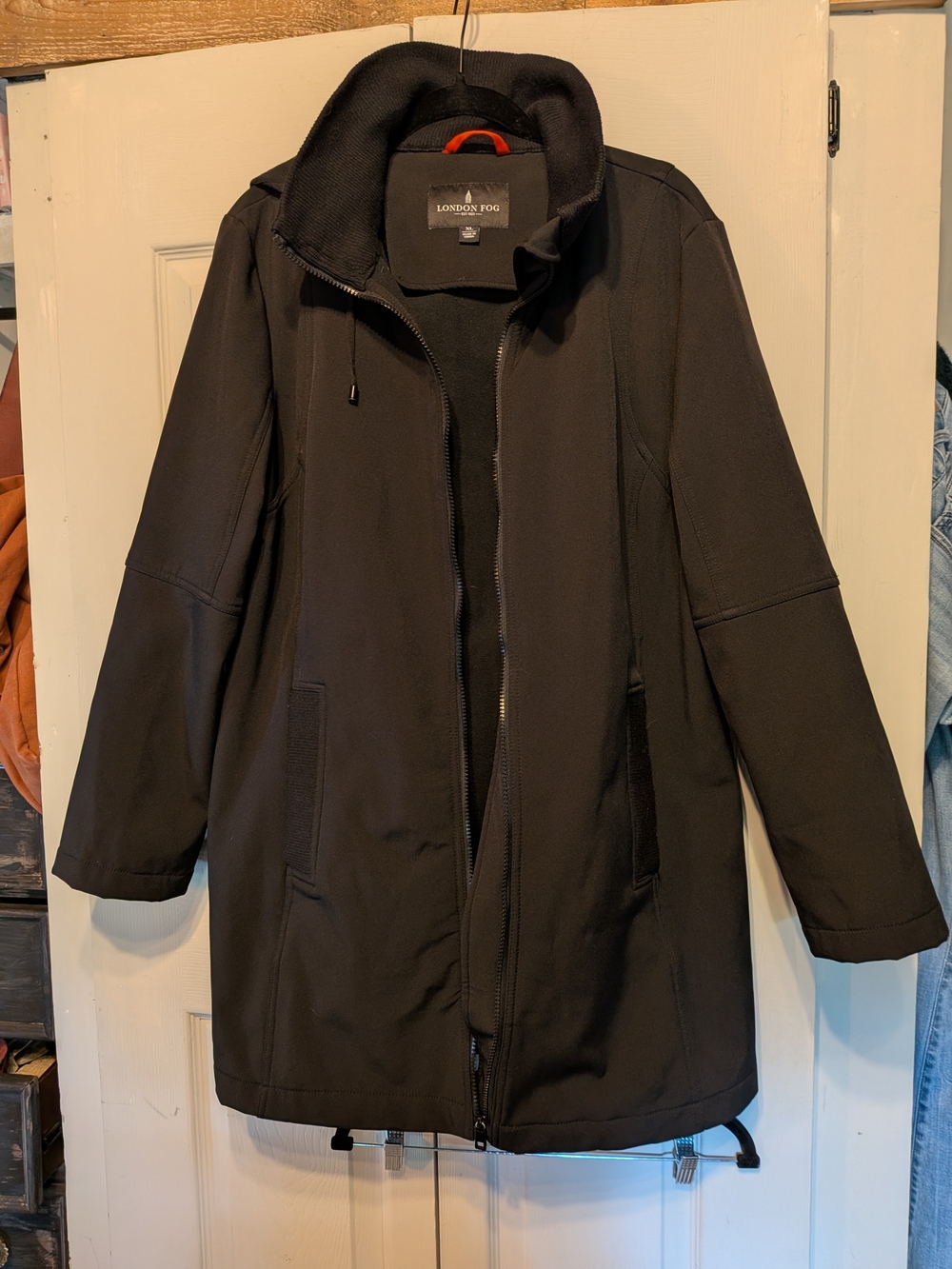 London Fog Black Men's Softshell Performance Coat
